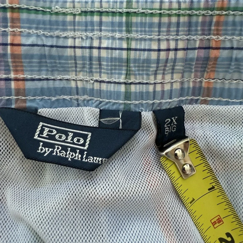 Polo Ralph Lauren Swim Trunks Men's 2X Big Multicolor Plaid 6